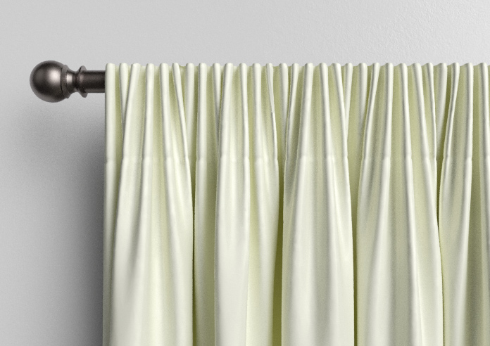 Kyoto Faux Silk, White - Made to Measure Curtains - Image 9